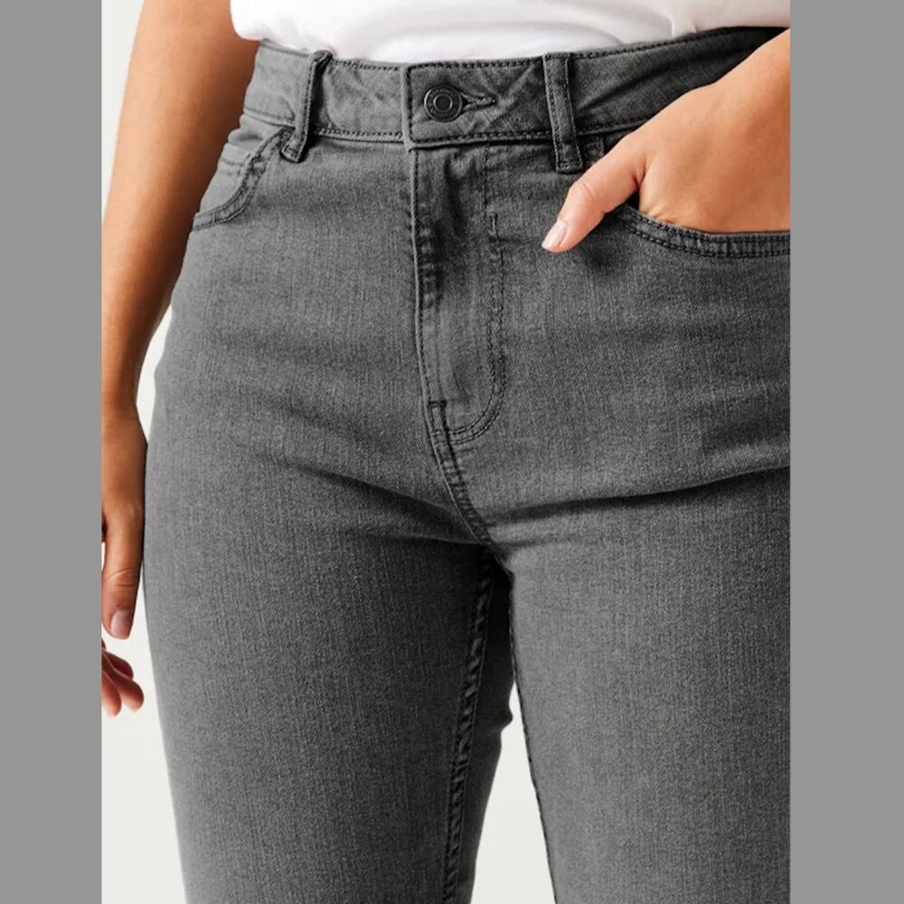 Promod Gaspard High rise skinny jeans dark grey